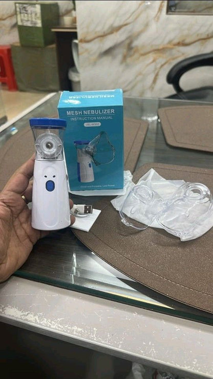 Portable Mesh Nebulizer – Silent Handheld USB Rechargeable Inhaler for Adults & Kids