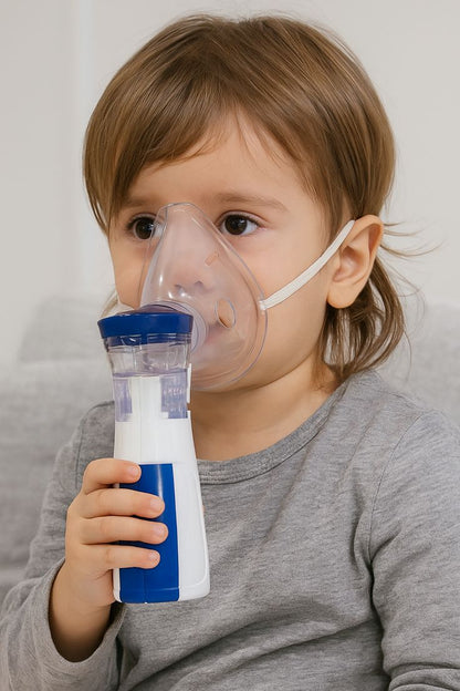 Portable Mesh Nebulizer – Silent Handheld USB Rechargeable Inhaler for Adults & Kids